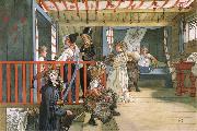 Carl Larsson Name Day at the Storage Shed Germany oil painting artist
